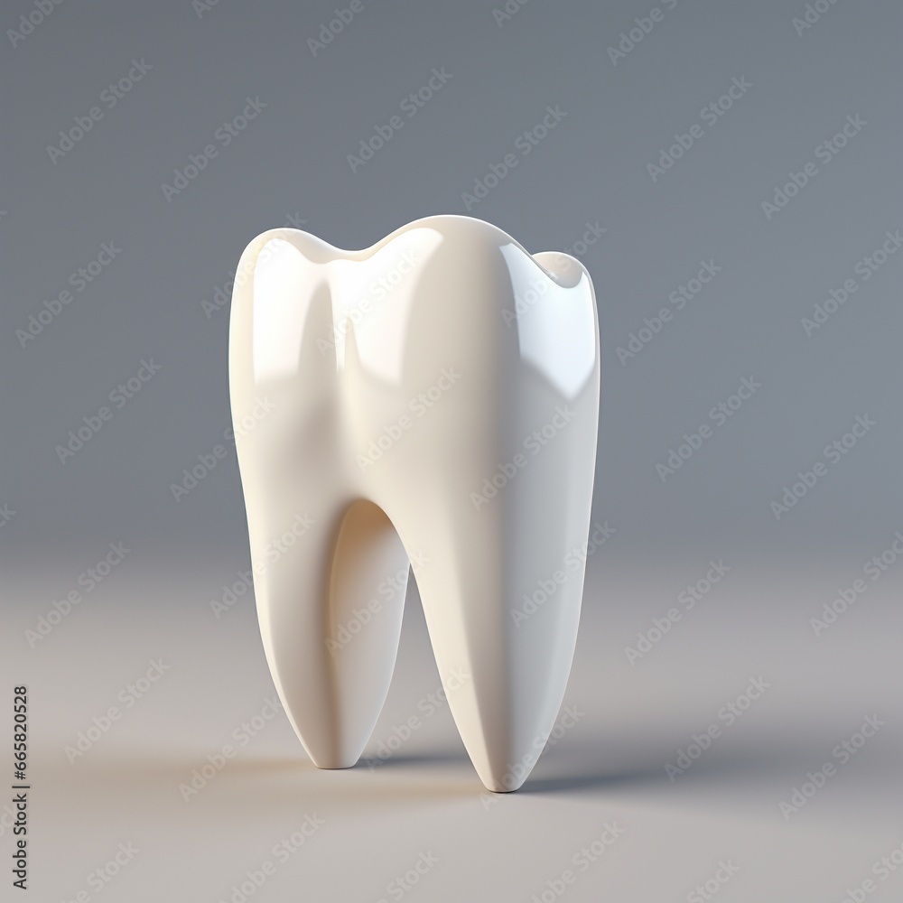 3D Rendering of a Molar Tooth 3D Rendering of a Molar Tooth