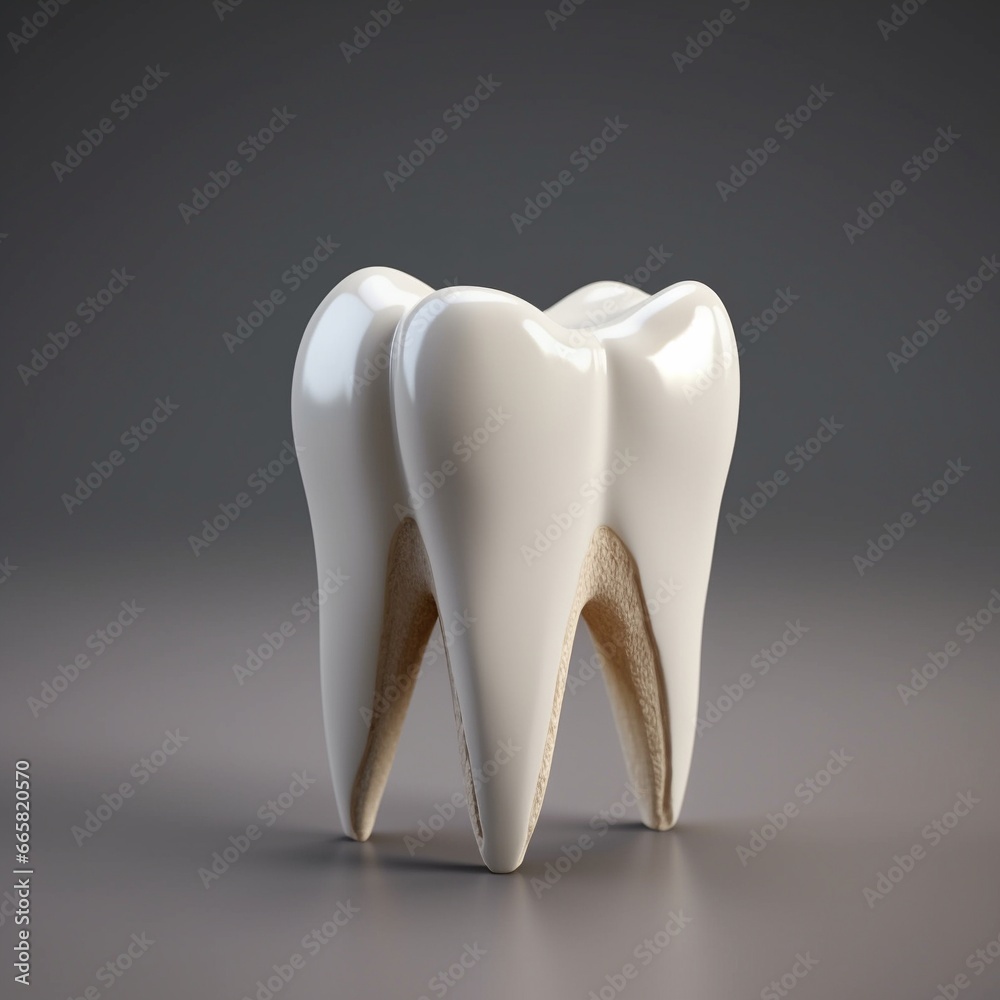 3D Rendering of a Molar Tooth 3D Rendering of a Molar Tooth