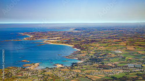 brest fnistere in french britania atlantic ocean coastline between le conquet and vierge island