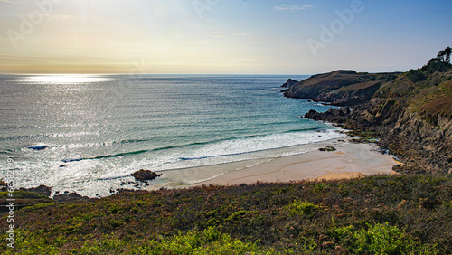 brest fnistere in french britania atlantic ocean coastline between le conquet and vierge island photo