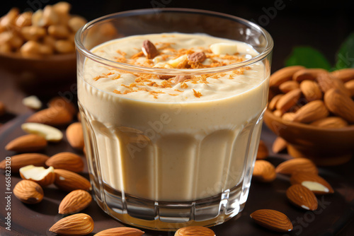 A protein-packed smoothie with ingredients like bananas  peanut butter  and Greek yogurt  showcasing the role of a nutritious smoothie in muscle recovery and replenishment after exercise   ACTORS  Pos