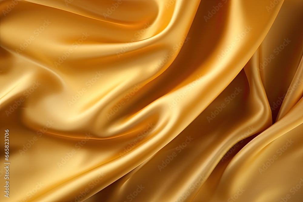 Fototapeta premium golden silk background - generative ai