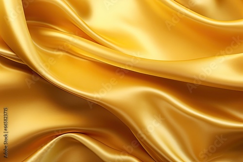 golden silk background - generative ai