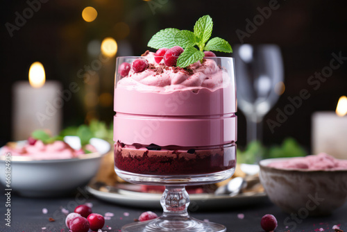 An array of delectable vegan desserts, such as vegan chocolate cake, fruit tarts, and dairy-free ice cream, tempting dessert lovers with their cruelty-free indulgence | ACTORS: Vegan Desserts | LOCATI photo