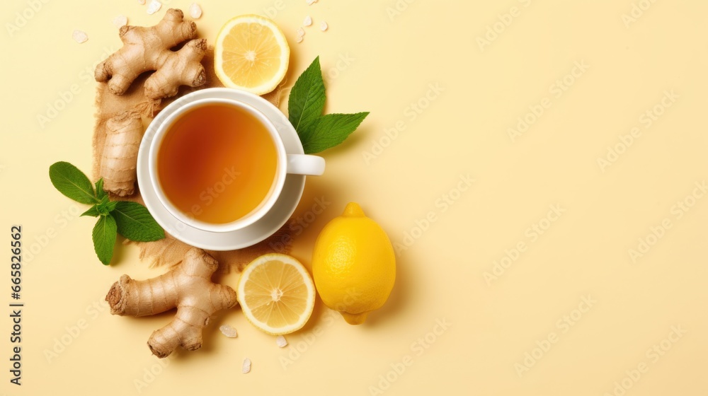 Warming winter drinks and winter teas on a light background. Health and nutrition concept Warming winter drinks and winter teas on a light background. Health and nutrition concept