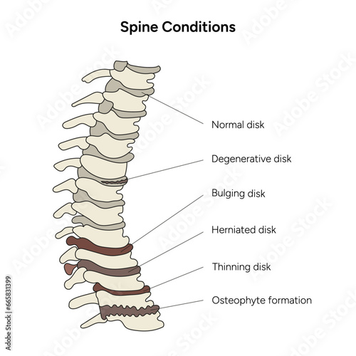 Spine conditions infographic 