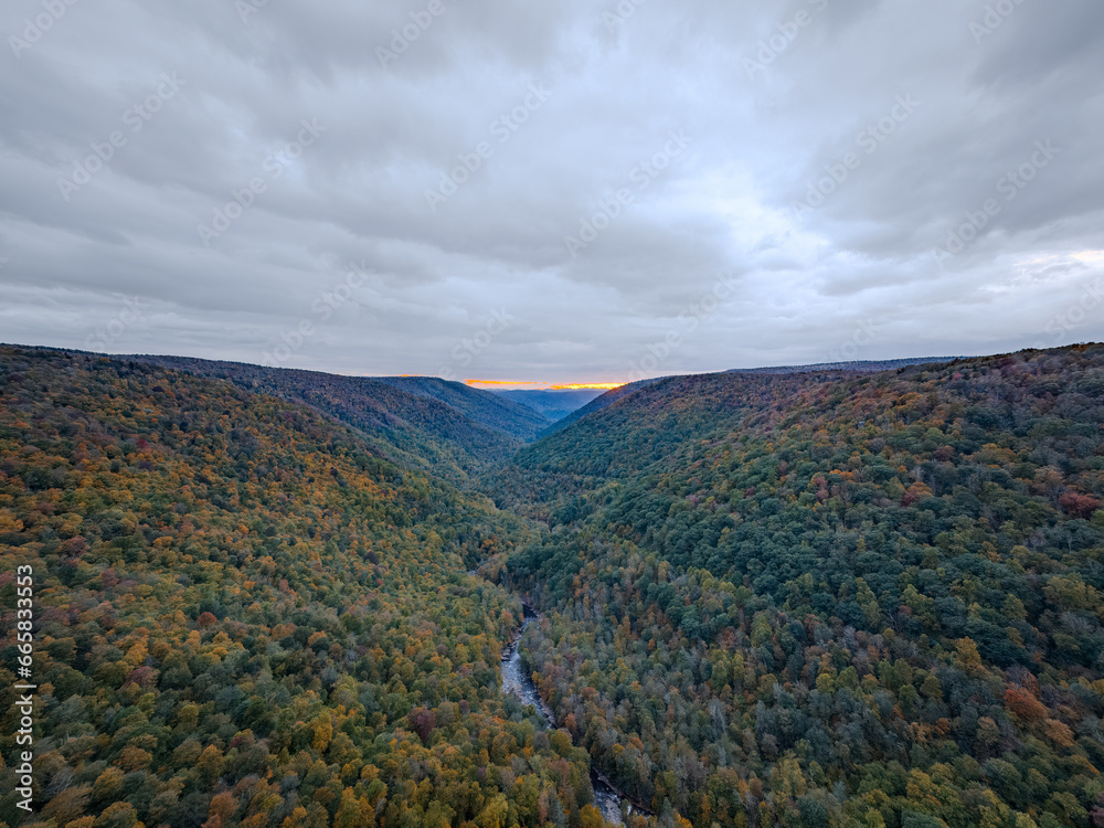 West Virginia's Lindy Point Unfolds an Autumn Dream