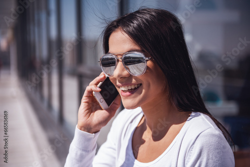 Girl with phone © georgerudy