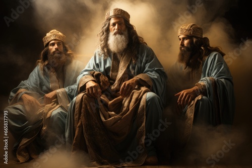 Fototapete Three Kings Day, The Three Wise Men, Reyes Magos, Religion bible evangilia, birth of jesus christ, god