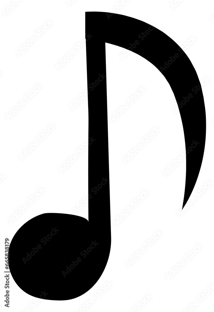 Melody note icon. Black music symbol. Audio sign Melody note icon. Black music symbol. Audio sign