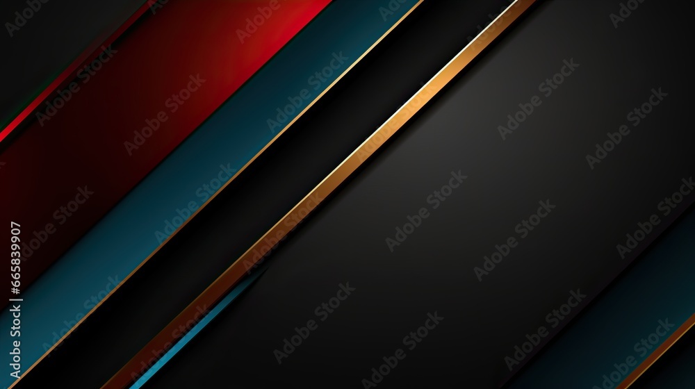 Teal, gold and red 3d background Teal, gold and red 3d background