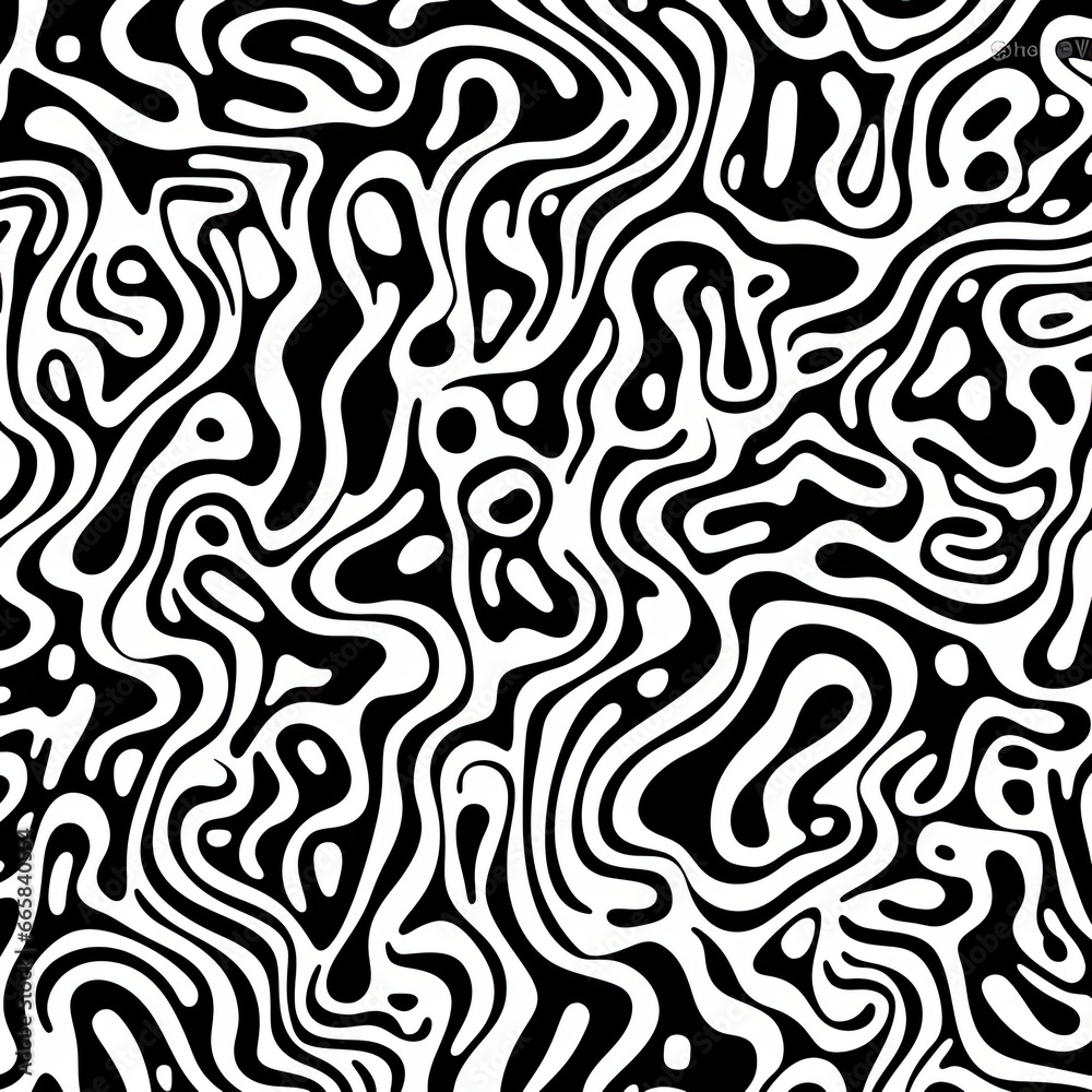 Seamless background with zebra - generative ai