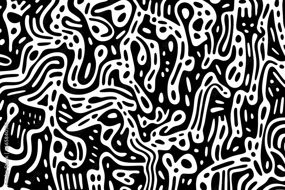 seamless pattern with zebra - generative ai