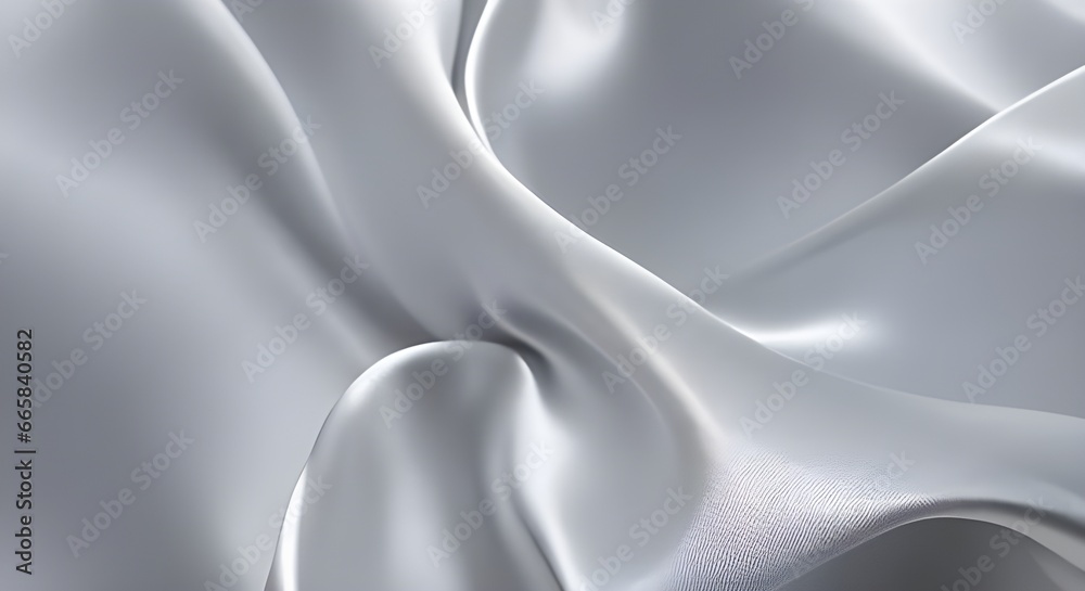 Fototapeta premium silver silk background - generative ai