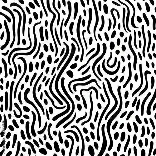 Seamless background with zebra - generative ai