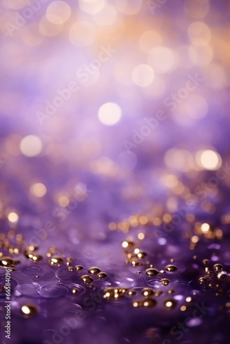 Celebrate the New Year with a violet and Gold Abstract Bokeh Background with ...