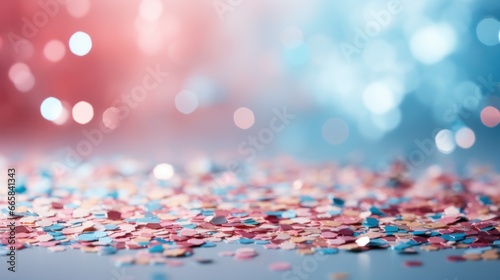 Holiday background with confetti