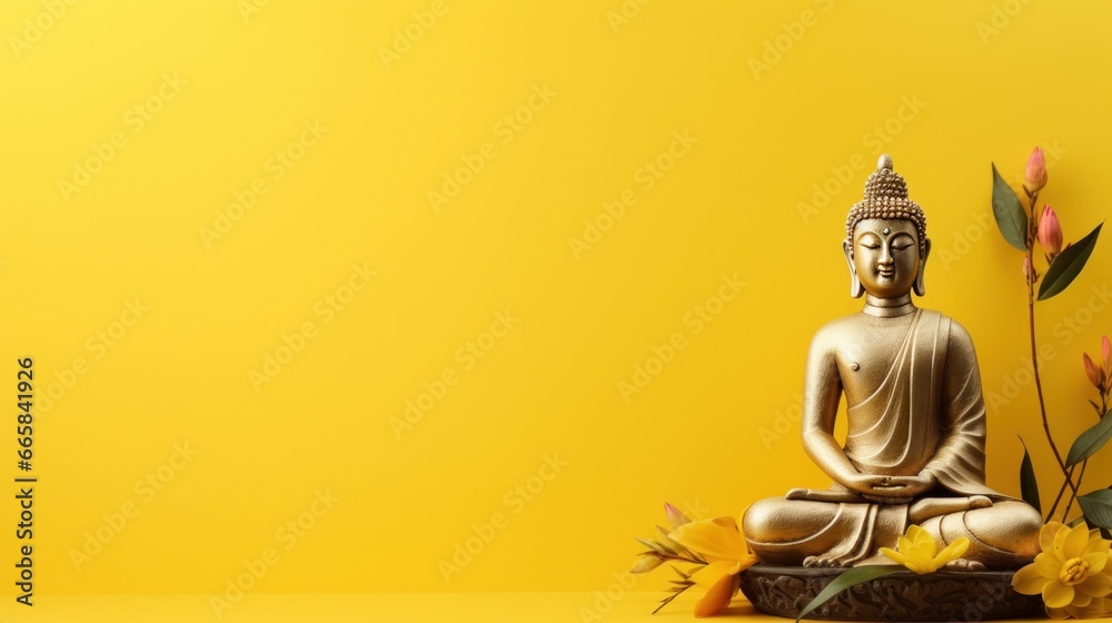 Minimalist Buddha Purnima Holiday Background