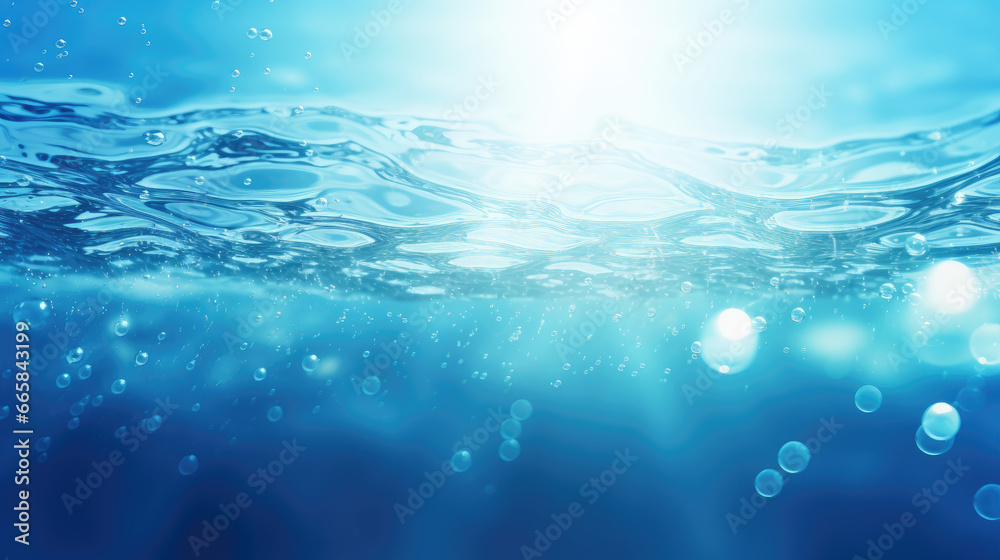 Nature Background with Blue Water and Sunlight Nature Background with Blue Water and Sunlight