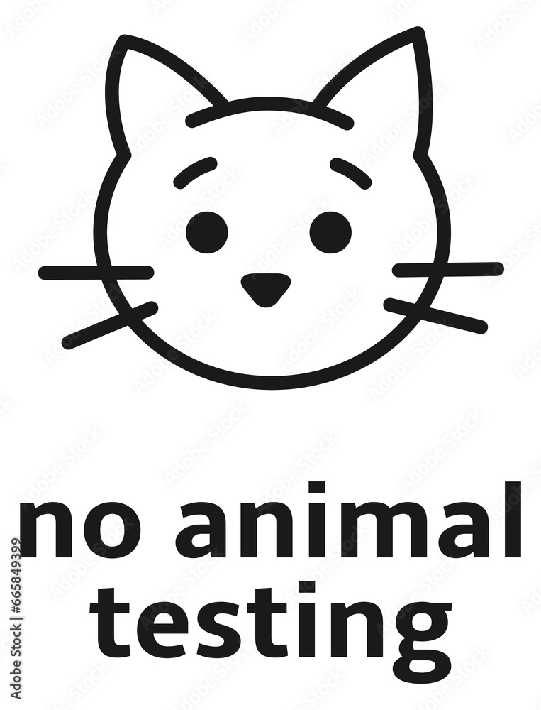 No animal testing stamp. Cruelty free product