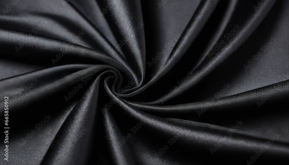 Fototapeta premium Studio macro shot of an luxury black cloth