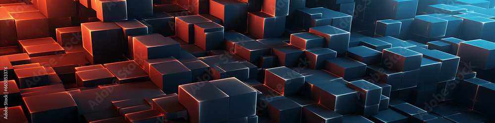 Fototapeta premium 3D abstract background images feature a mesmerizing blend of colors, shapes, and textures, dynamic and futuristic design, wallpaper