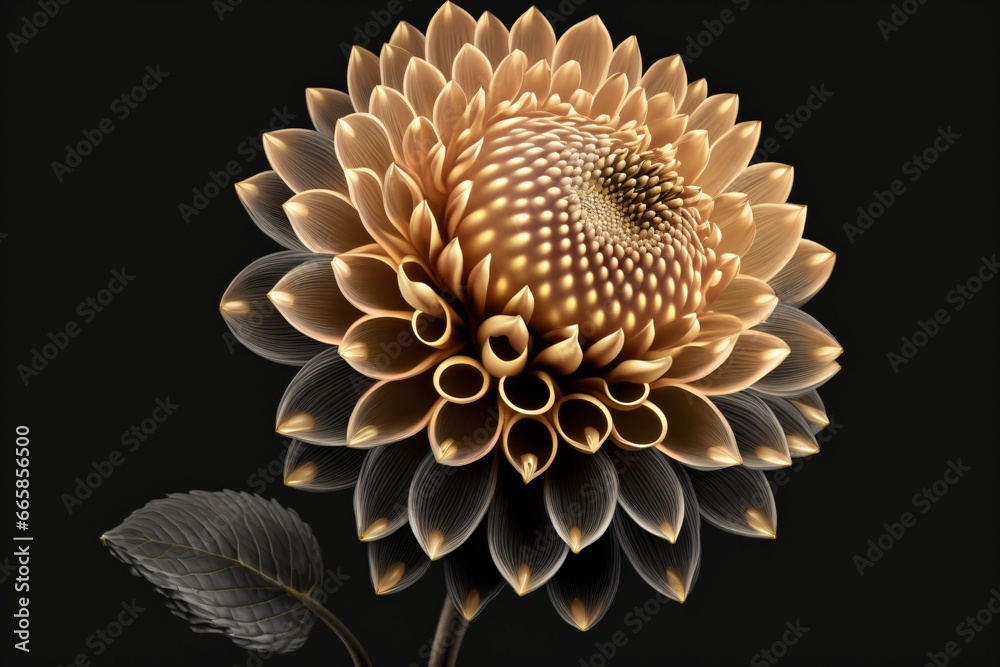 A beautiful golden flower A beautiful golden flower