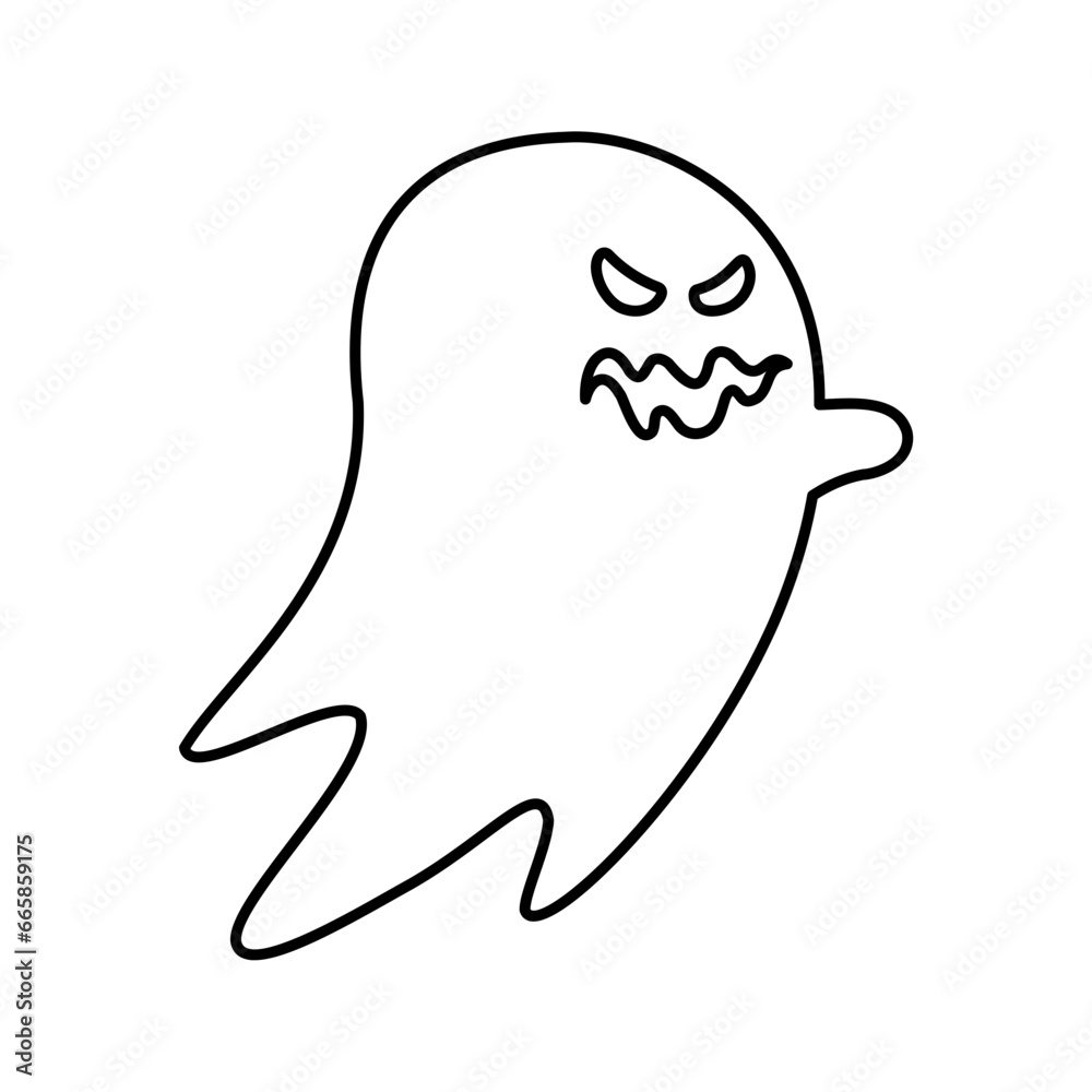 Halloween Ghost Icon Vector Halloween Ghost Icon Vector