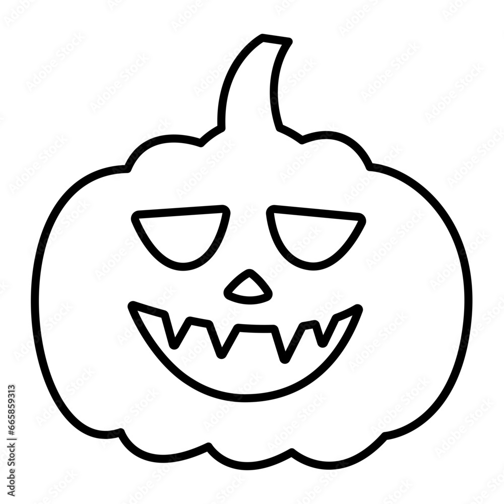 Halloween Pumpkin Face Vector Icon Halloween Pumpkin Face Vector Icon