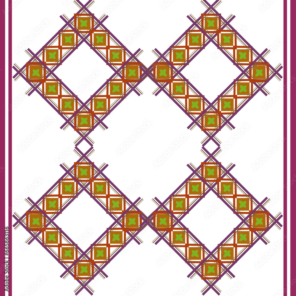 Fototapeta premium fabric pattern background with mix shape