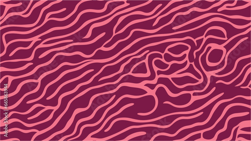 Natural colorful vector background. Abstract liquid wavy background. Minimal trendy cover template. Ebru aqua ink painting on water. Ebru style. Groovy Waves Seamless Pattern. Illustration.