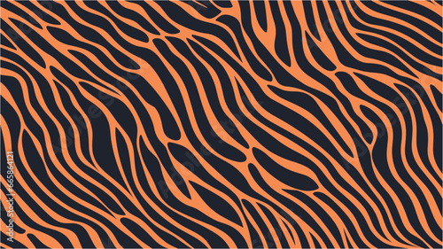 Seamless print for clothing or print. Stripe animals jungle tiger pattern. Vibrant graphic wallpaper with stripes design. Very big size computer generated tiger texture.