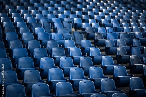 Seats in a stadium. Generative AI