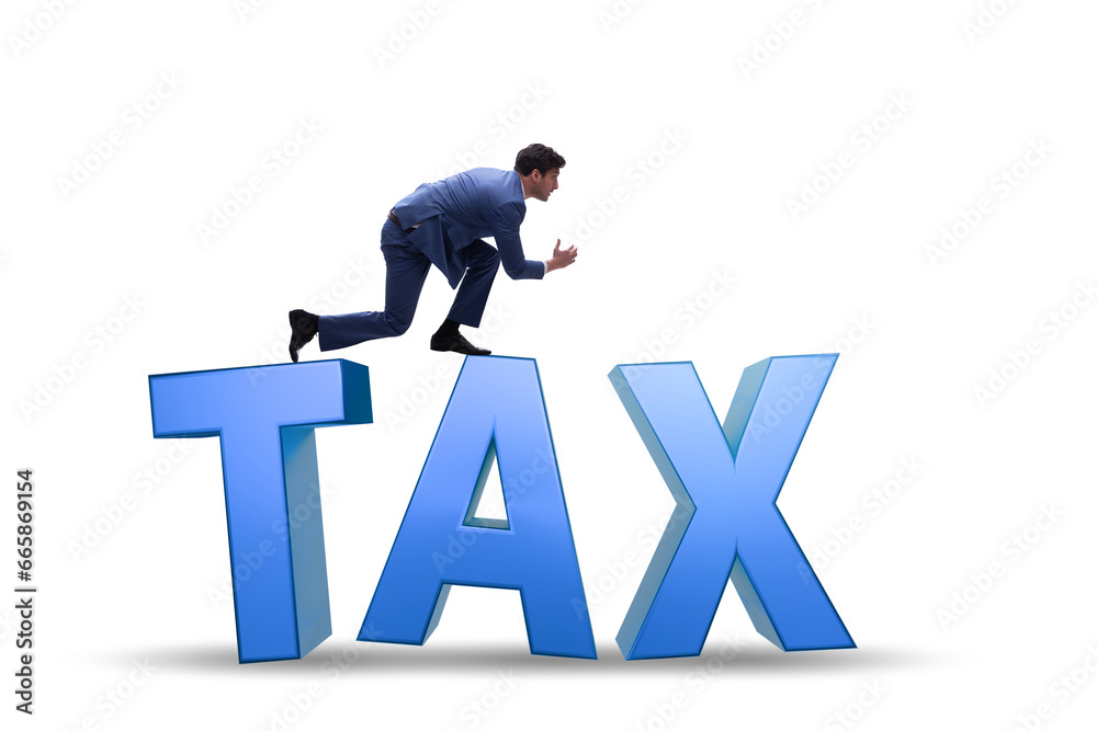 Tax concept with large letters Tax concept with large letters