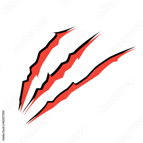 claw scratch vector element