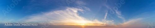 Cloudy Cloudscape during dramtic everning on the West Coast of Pacific Ocean.