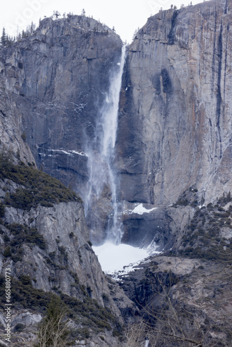 Yosemite Falls in winter