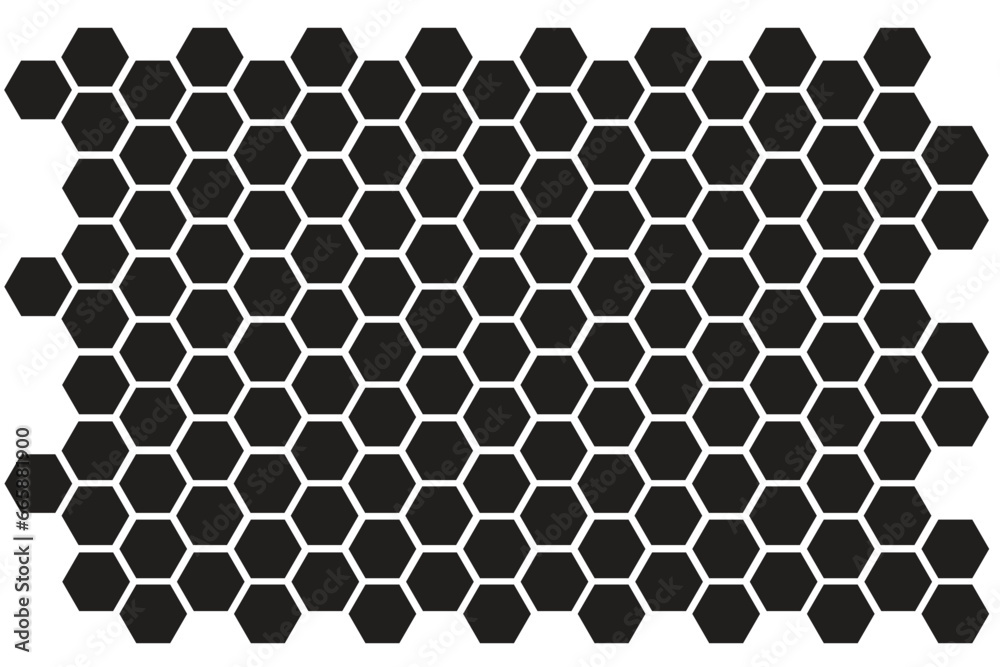 Black And White Hexagonal patterned background Design . Illustration Vector Eps Black And White Hexagonal patterned background Design . Illustration Vector Eps