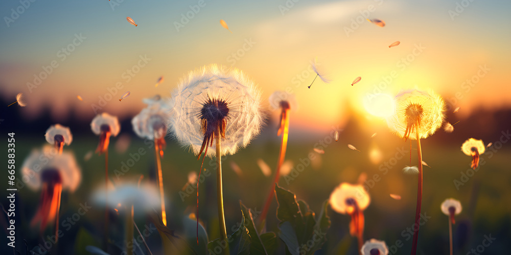 dandelion in the grass,
Seedhead Images,
Dandelion Seeds Blowing In The Wind With Blue Sky And Sunlight,
Dandelion Dreams: Seeds in the Sunlight