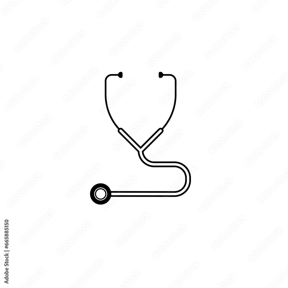 Stethoscope icon vector Stethoscope icon vector