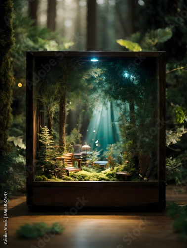 Beautiful Magical forest  WhisperingTrees  FairyTaleForest  MagicalHabitat Enchanted Grove  Secrets Unveiled  Ai generated image 
