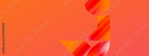 Serene gradient template. Circles and triangles mingle in minimalist perfection. Gentle fusion of forms and hues creates balanced yet captivating backdrop, embodying modern sophistication
