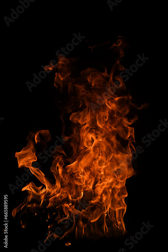Fire flame motion pattern abstract texture. Burning fire, flame overlay background. © Volodymyr