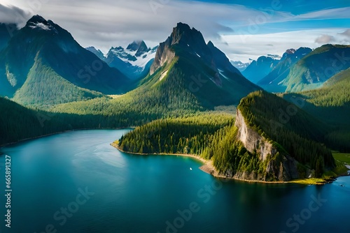 **The Great Bear Rainforest, British Columbia, Canada: This remote wilderness on the western coast of Canada is a haven for wildlife and one of the largest temperate rainforests in the world. Its pris photo