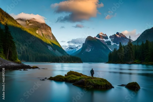 **The Great Bear Rainforest, British Columbia, Canada: This remote wilderness on the western coast of Canada is a haven for wildlife and one of the largest temperate rainforests in the world. Its pris photo