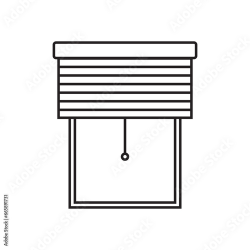 roller blind icon design vector isolated