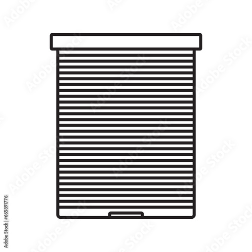 roller blind icon design vector isolated