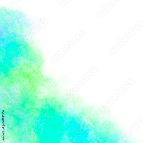 Blue Green Corner Glitter Fog Cosmos