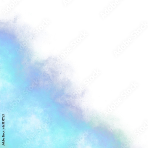 Blue Corner Glitter Fog Cosmos