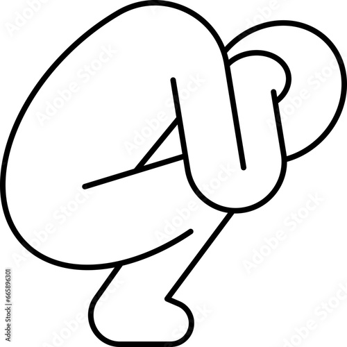 sitting  icon